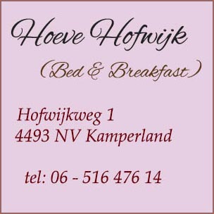 Kamperland B&B Hoeve Hofwijk